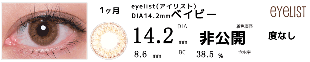 アイリストeyelist 14.2mmベイビー