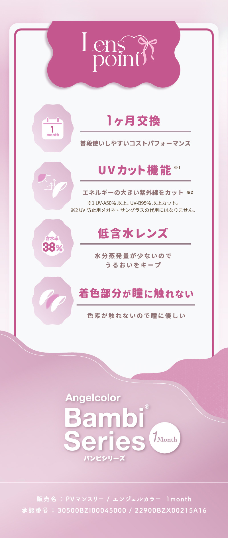 エンジェルカラー バンビシリーズ マンスリー　商品情報画像