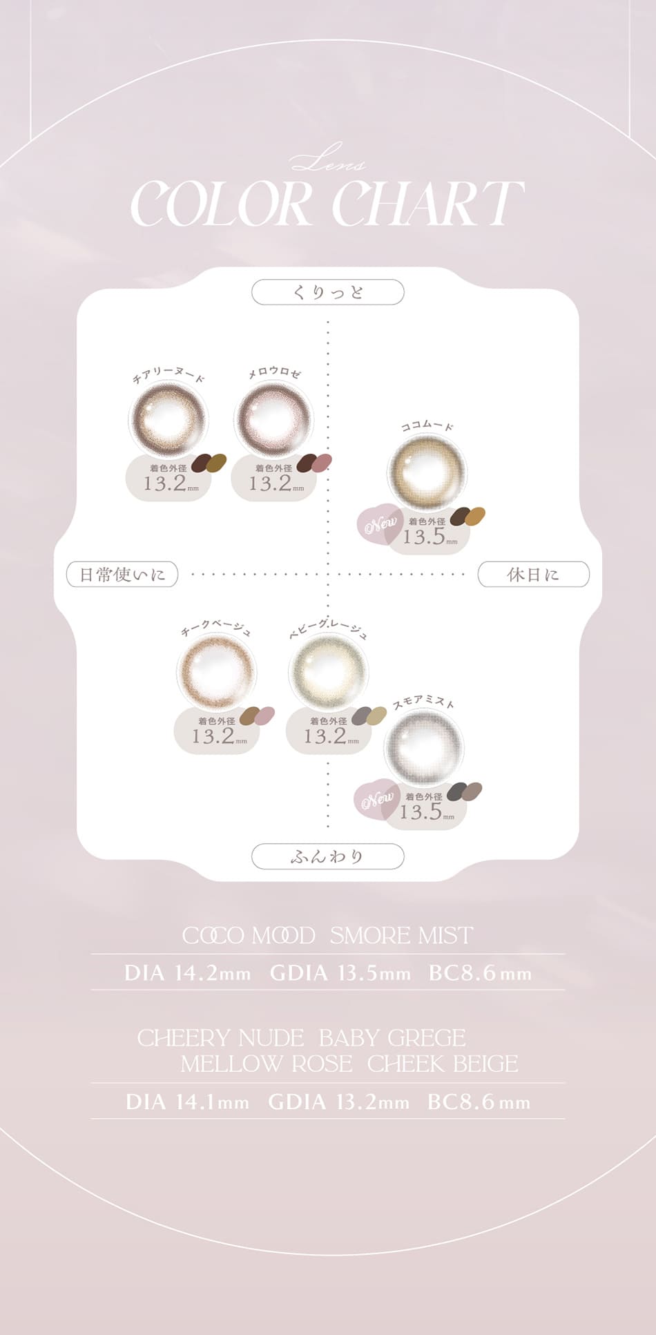 チェリッタ カラーチャート