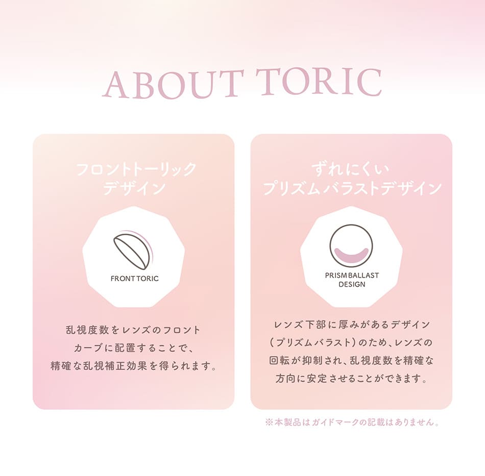 チューズミー トーリック  トーリックについて