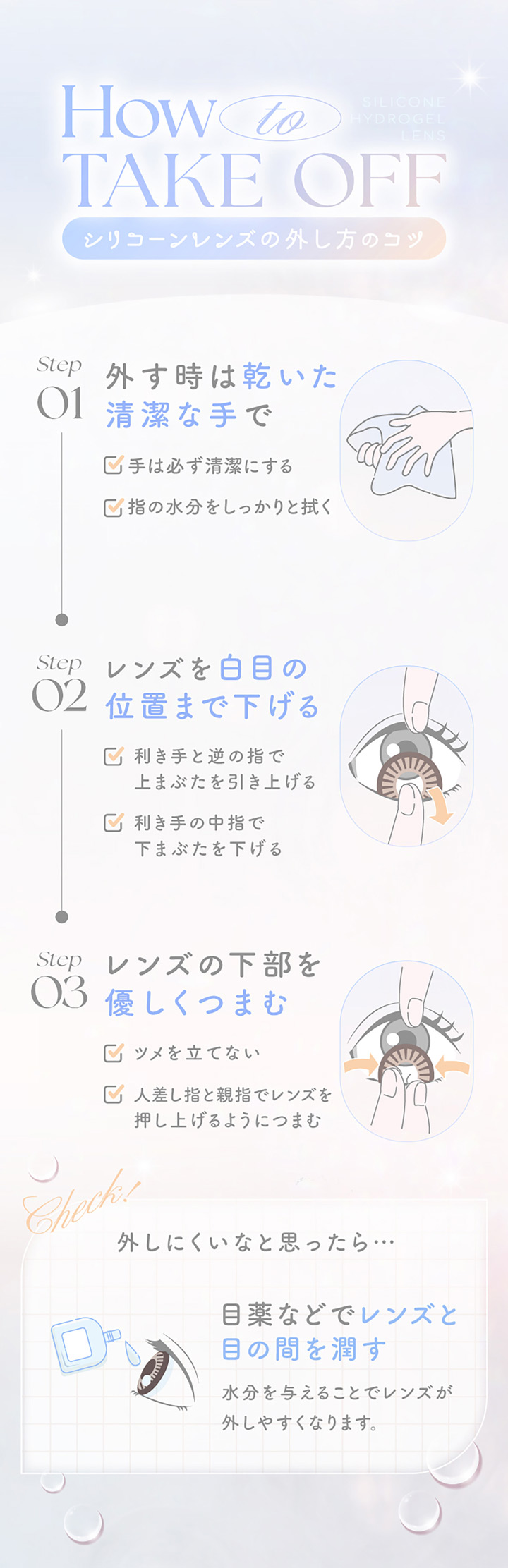 エバーカラーマンスリー シリコーンハイドロゲル素材について