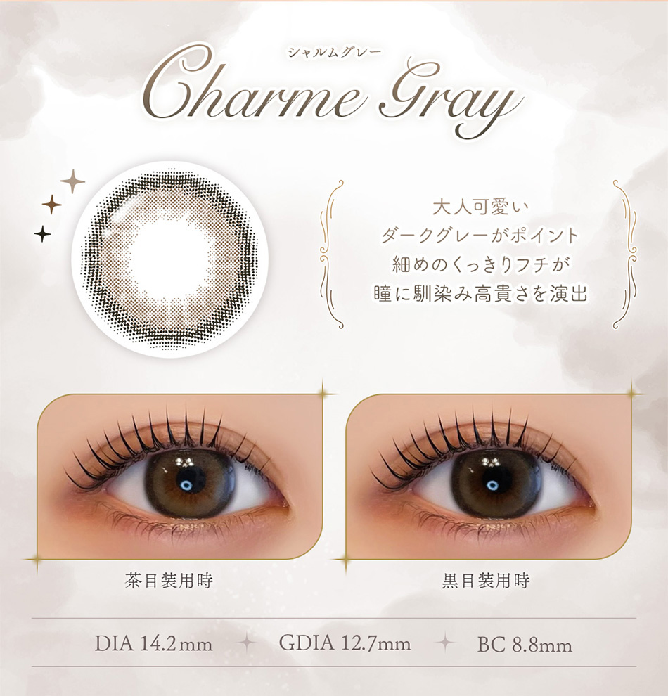 フェレーヌ（Ferenne）シャルムグレーレンズ詳細