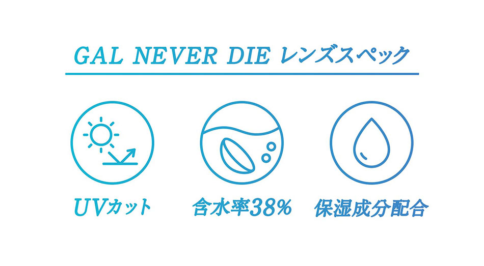 ギャルネバーダイGAL NEVER DIE レンズスペック画像