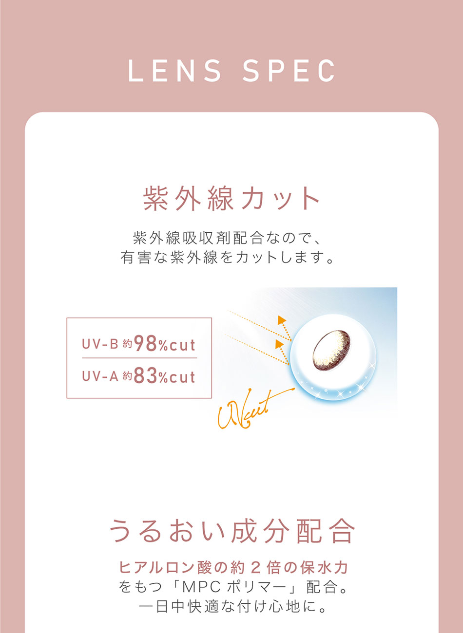 ビュームワンデー Viewm 1dayレンズスペック