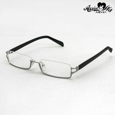 ノーフレームメガネ（めがね 眼鏡） シルバー|コスプレカラコン通販 