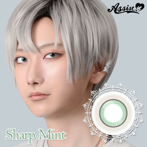 アシストシュシュ ハスキーアイ:Reワンデー シャープミントメイン画像|コスプレカラコン通販アイトルテ