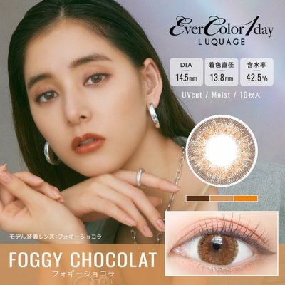 【10枚入】エバーカラーワンデー ルクアージュ（EverColor 1day LUQUAGE）フォギーショコラ【取り寄せ】