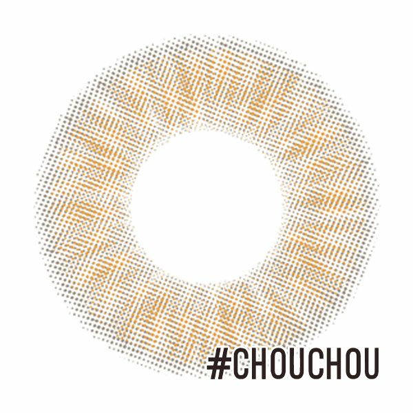 #CHOUCHOUワンデー（チュチュワンデー）オレンジブラウン レンズ画像|コスプレカラコン通販アイトルテ