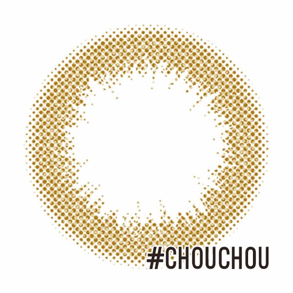 #CHOUCHOUワンデー（チュチュワンデー）キャラメル レンズ画像|コスプレカラコン通販アイトルテ