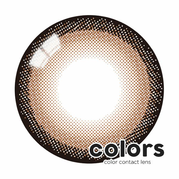 colorsカラーズマンスリー ハーフシルキーブラウン レンズ画像|コスプレカラコン通販アイトルテ