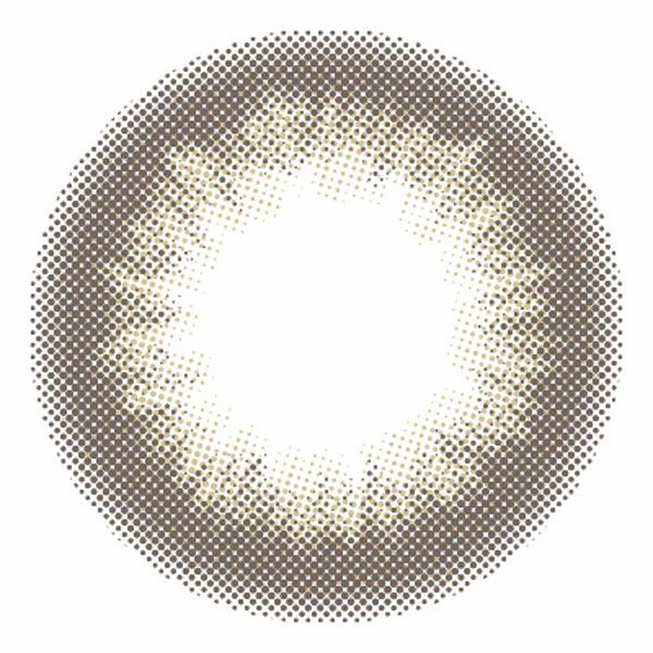 ドルチェナチュラルby ZERU.15mmワンデー モカアッシュ レンズ画像|コスプレカラコン通販アイトルテ