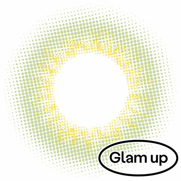 グラムアップGlam up シャイグリーン レンズ画像|コスプレカラコン通販アイトルテ
