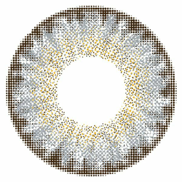 colorsカラーズ★ワンデー★ハーフグレーゴールド レンズ画像|コスプレカラコン通販アイトルテ