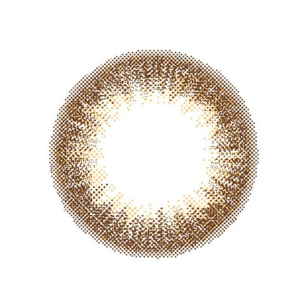 ルミアワンデー14.2mm ヌーディーブラウン レンズ画像|コスプレカラコン通販アイトルテ