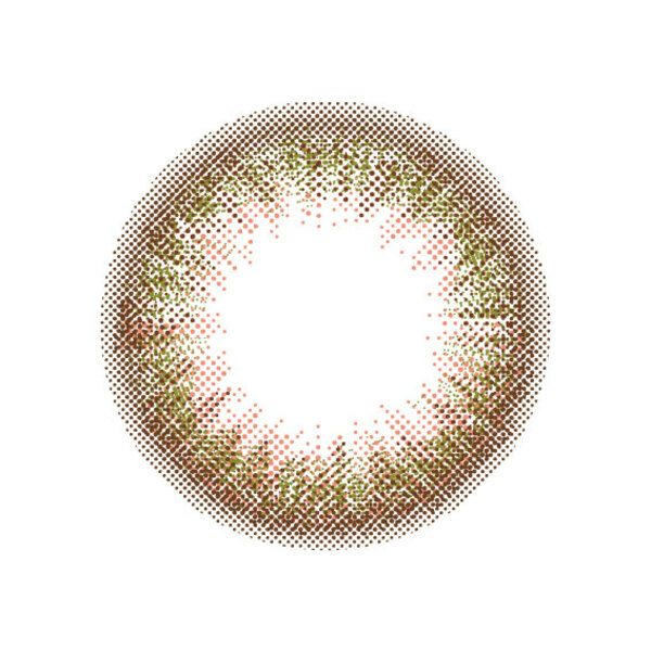 ルミアワンデー14.2mm シフォンオリーブ レンズ画像|コスプレカラコン通販アイトルテ