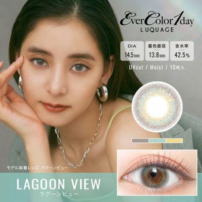 【10枚入】エバーカラーワンデー ルクアージュ（EverColor 1day LUQUAGE）ラグーンビュー【取り寄せ】