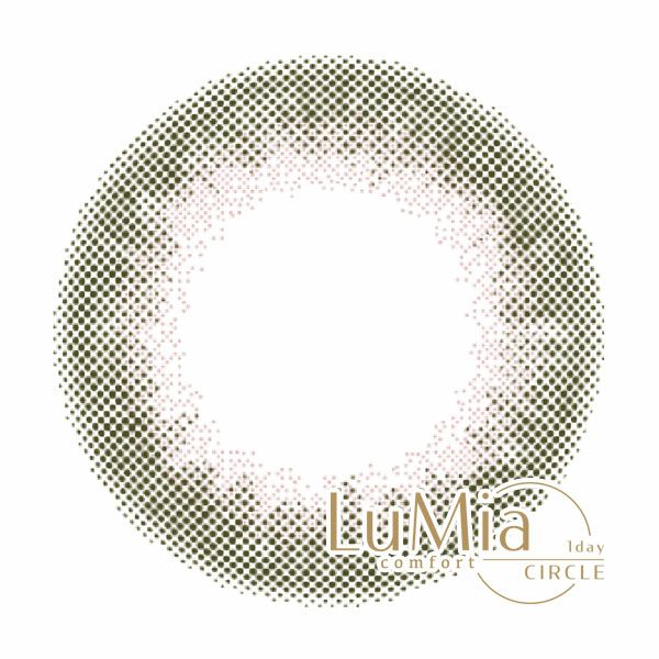 ルミアLuMia コンフォートワンデーサークル コットンオリーブレンズ画像|コスプレカラコン通販アイトルテ