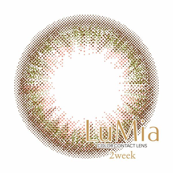 ルミアLuMia 2week UV シフォンオリーブレンズ画像|コスプレカラコン通販アイトルテ