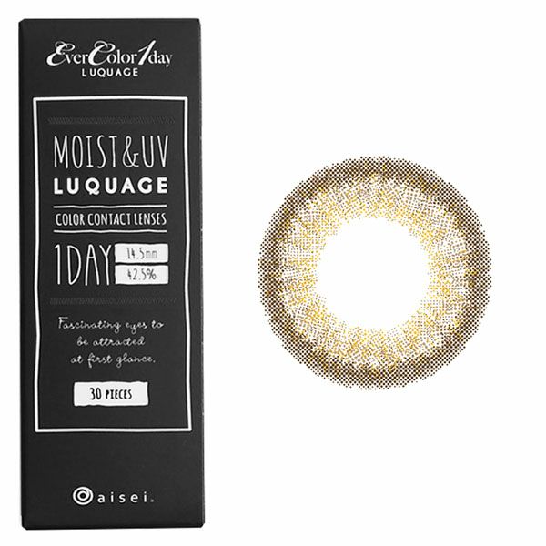 エバーカラーワンデー ルクアージュ エアリーブラウンレンズ画像|コスプレカラコン通販アイトルテ