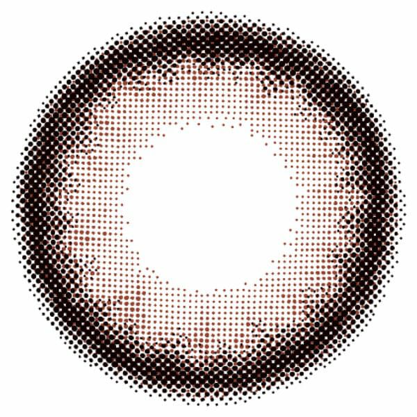 エンジェルカラー バンビシリーズワンデー カシスブラウンレンズ画像|コスプレカラコン通販アイトルテ