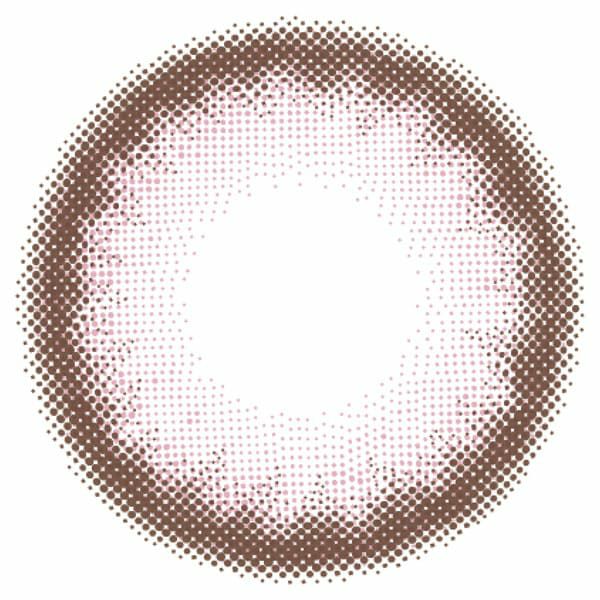 エンジェルカラー バンビシリーズワンデー クリームピンクレンズ画像|コスプレカラコン通販アイトルテ