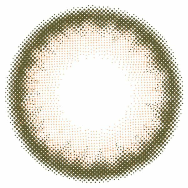 エンジェルカラー バンビシリーズワンデー ミルクベージュレンズ画像|コスプレカラコン通販アイトルテ