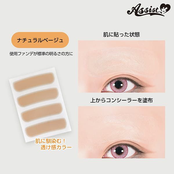 アシストAssist 眉消し職人Ⅱ シールVer. 3シート(12枚)入り商品画像4