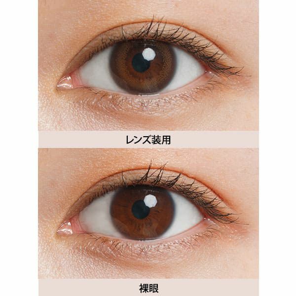 ルミアコンフォート2ウィークサークル ルースブラック装着画像|コスプレカラコン通販アイトルテ