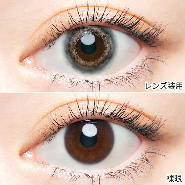 エンジェルカラー バンビシリーズ ヴィンテージワンデー ヴィンテージグレー装着画像|コスプレカラコン通販アイトルテ