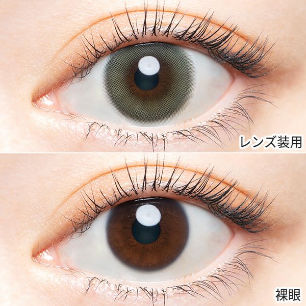 エンジェルカラー バンビシリーズ ヴィンテージワンデー ヴィンテージセージ装着画像|コスプレカラコン通販アイトルテ