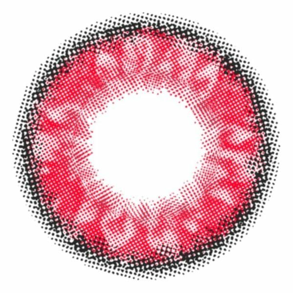 トロンプルイユ ワンデー（Trompeloeil 1day）マダーレッドレンズ画像|コスプレカラコン通販アイトルテ