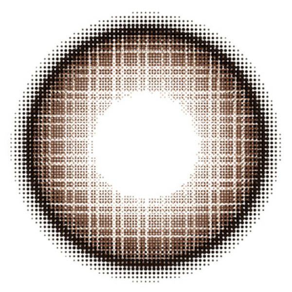 フルーリー マンスリー by カラーズ（Flurry 1month by colors）ワッフルチェックブラウンレンズ画像|コスプレカラコン通販アイトルテ