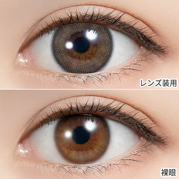 フェリアモ ワンデー（Feliamo 1day）アーモンドプードル装着画像|コスプレカラコン通販アイトルテ